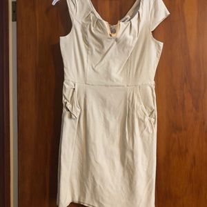 Maniju tan work style dress